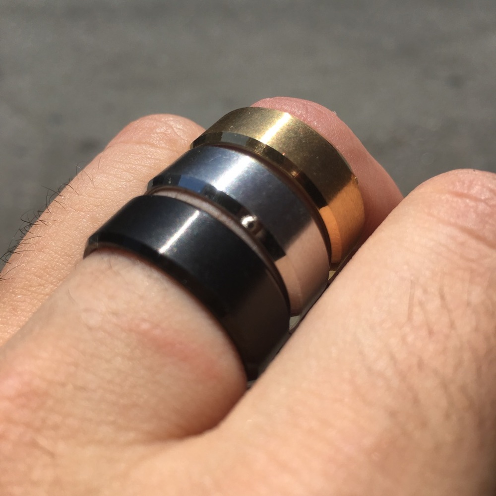 Men’s Titanium Ring- Silver- Sz 10, 11,